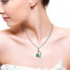 Green Onyx,White Cubic Zirconia Pendant CST-PDT-06 CST-PDT-06