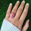 Thulite Oval Ring RING-655
