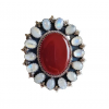 Red onyx /Moonstone Ring RING-72
