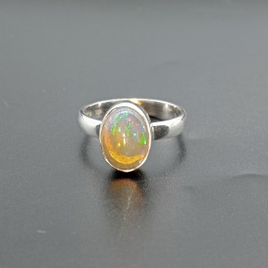 925 Sterling Silver Opal Ring EOPAL-Ring-12