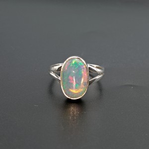 925 Sterling Silver Opal Ring EOPAL-Ring-33