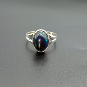 925 Sterling Silver Opal Ring EOPAL-Ring-46