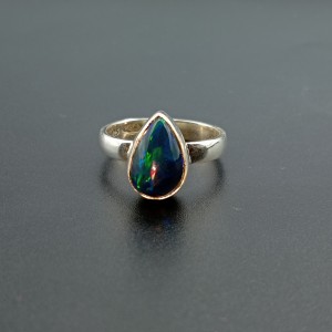 925 Sterling Silver Opal Ring EOPAL-Ring-56-10