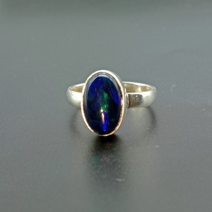 925 Sterling Silver Opal Ring EOPAL-Ring-57-16