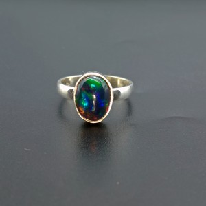 925 Sterling Silver Opal Ring EOPAL-Ring-63-18