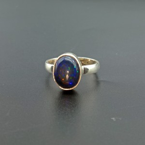 925 Sterling Silver Opal Ring EOPAL-Ring-66-15