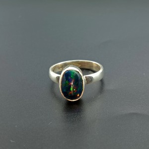 925 Sterling Silver Opal Ring EOPAL-Ring-68-6