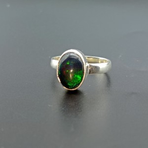 925 Sterling Silver Opal Ring EOPAL-Ring-69-7